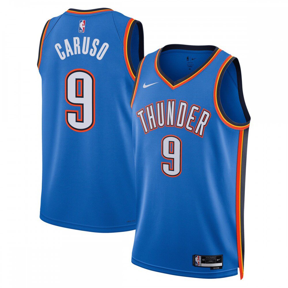 Alex Caruso Oklahoma City Thunder Unisex Swingman Jersey - Icon Edition - Blue-Pro Kit Vault | Brand New 26/27 Sports Jerseys